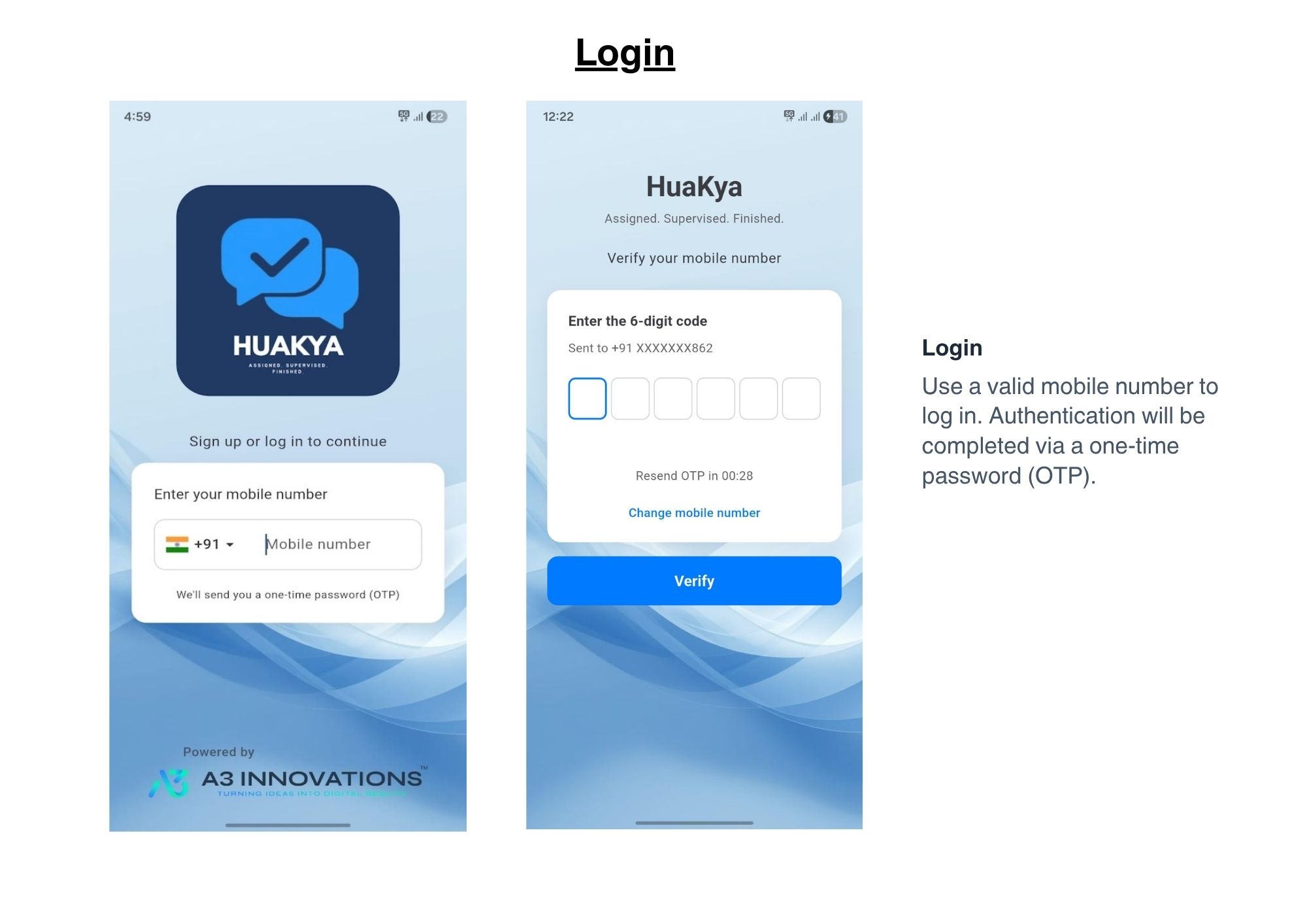 HuaKya user manual step 1 screenshot